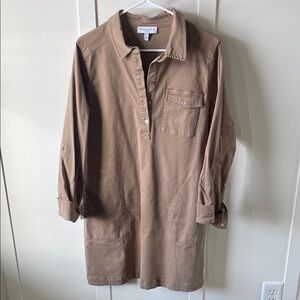 Michael stars Brown Shirt Dress